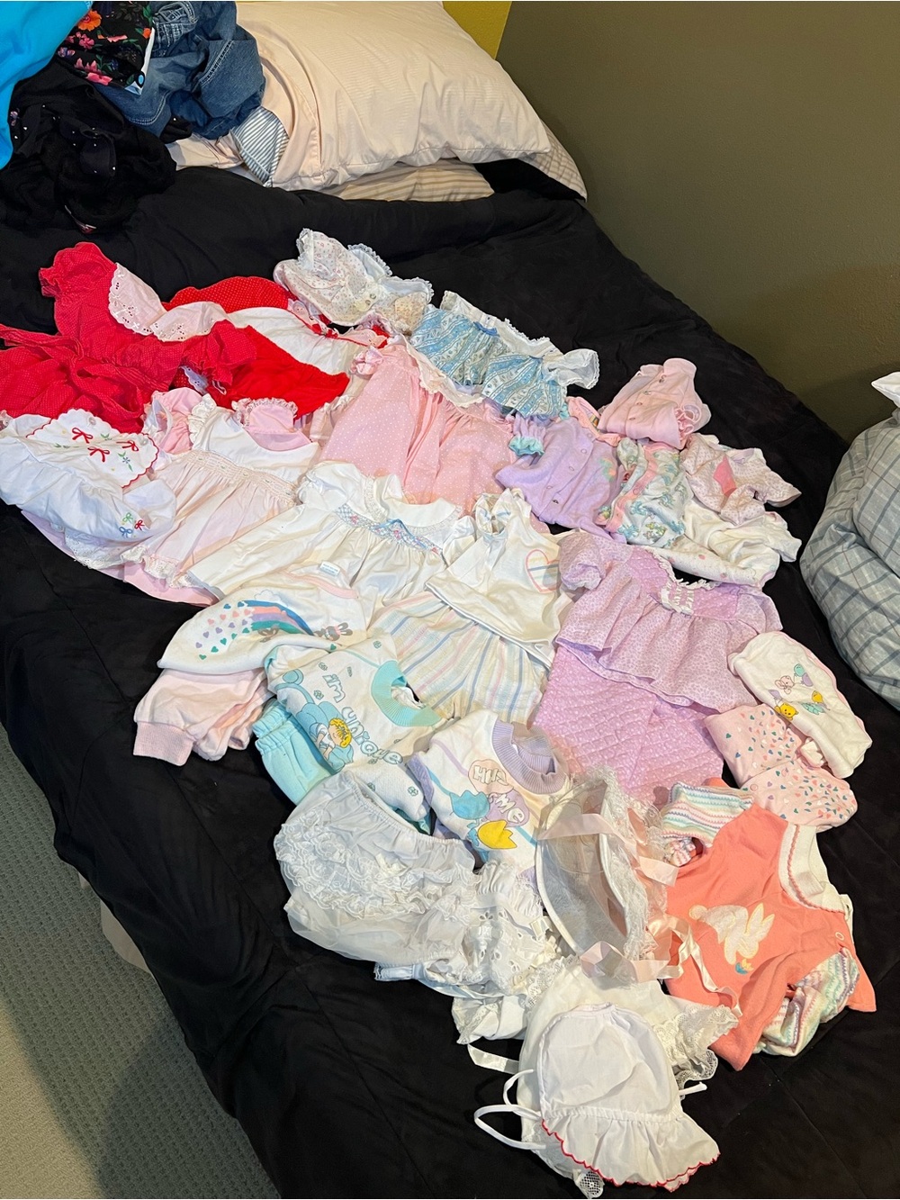Baby Girls Pastel Dress & Outfit Mix - Pink, White & Light Blue